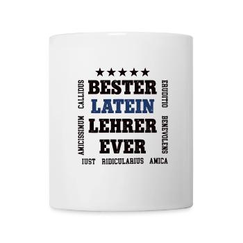 Bester Latein Lehrer Schule Latinum Lateinlehrer - Tasse - Weiß - Vorne