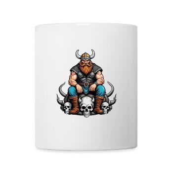 Vikings with Skulls - Mug - white - Front
