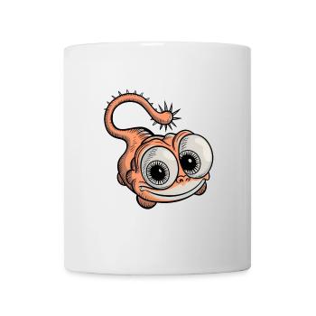 créature fantastique drôle rieur - Mug blanc - blanc - Devant
