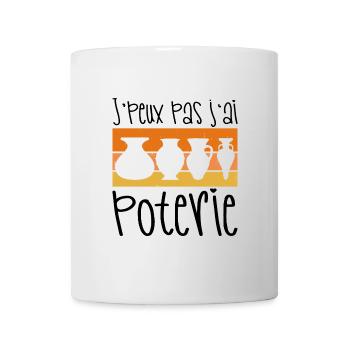 I can't I have pottery - Mug - white - Front