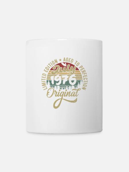 Anniversaire Juillet 1976 Juillet 1976 Juillet 1976 - Mug blanc - blanc