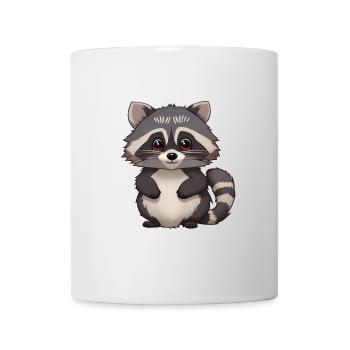 Total niedlicher Waschbär - Tasse - Weiß - Vorne