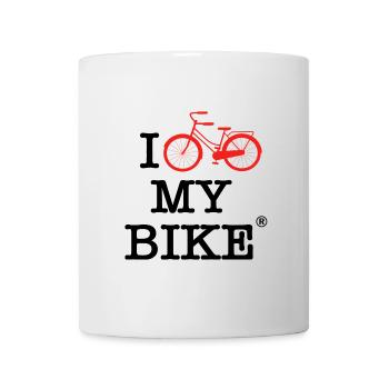 Ich liebe mein Fahrrad - Tasse - Weiß - Vorne