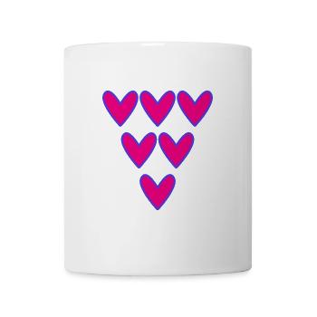 HEART. HEARTS. VALENTINE'S DAY. LOVE. LOVE. COUPLE. - Mug - white - Front