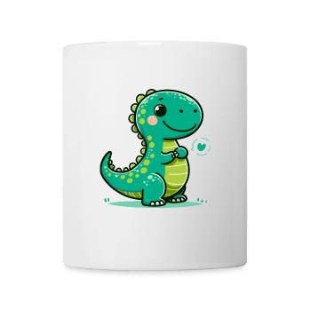 Designs For Kids – Lustige Dinosaurier - Tasse - Weiß - Vorne