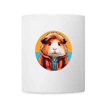Meerschweinchen im Outdoor Look - Tasse - Weiß - Vorne