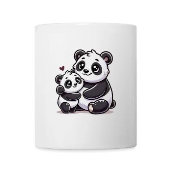 Loving Panda Parent with Child - Mug - white - Front