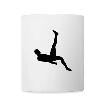 Fußballspieler Fallrückzieher Sport Geschenke - Tasse - Weiß - Vorne