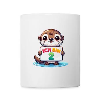 Ich bin 2 Jahre zweiter Geburtstag - Tasse - Weiß - Vorne