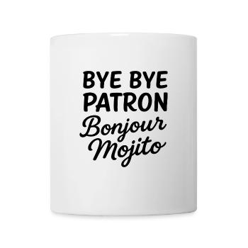 Humour retraite femme – Bye Bye Patron Bonjour... - Mug blanc - blanc - Devant