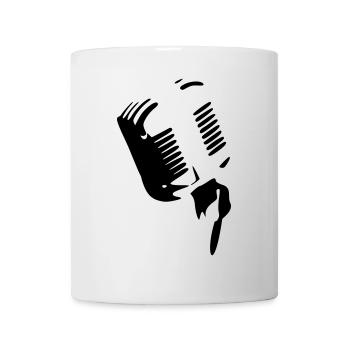 Mikrofon - Tasse - Weiß - Vorne
