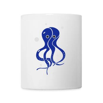 Le calmar - Mug blanc - blanc - Devant