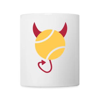 Tennis Devil - Mug blanc - blanc - Devant