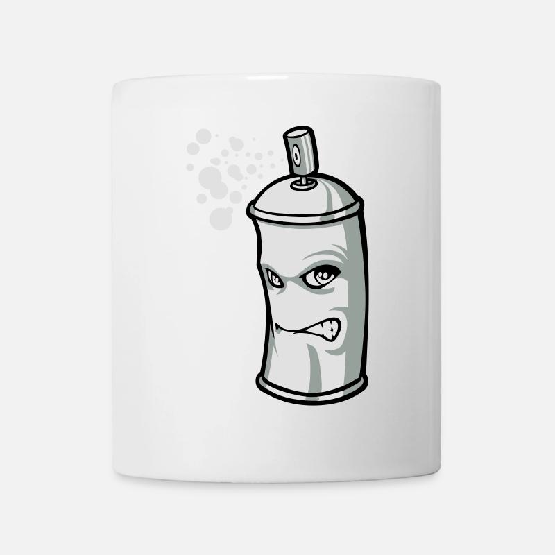 Bombe aérosol cartoon - Mug blanc - blanc
