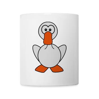 Gans - Tasse - Weiß - Vorne