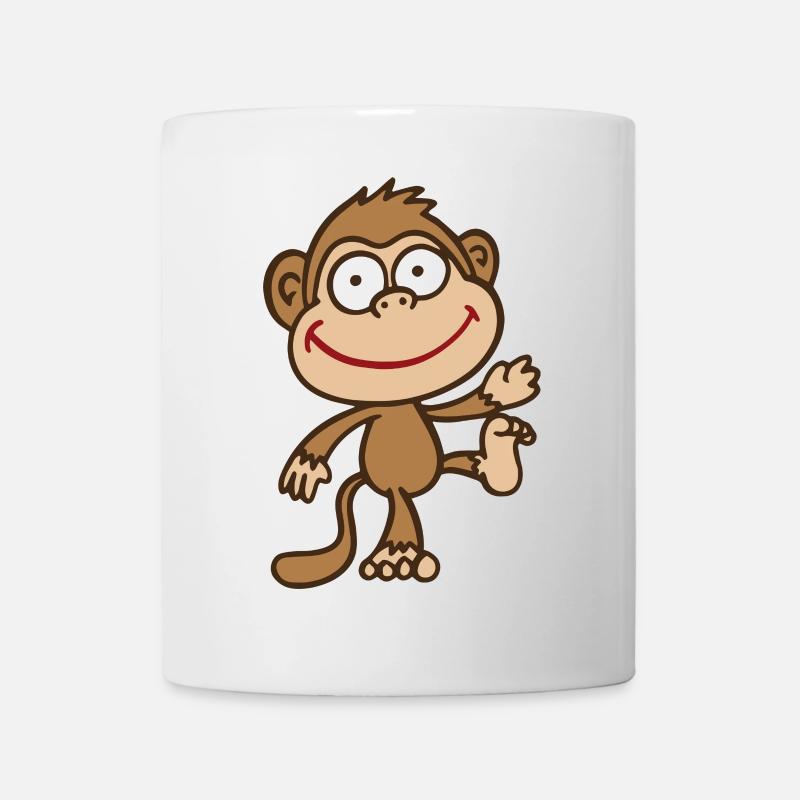 singe - Mug blanc - blanc