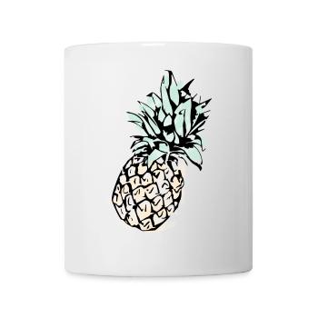Ananas - Tasse - Weiß - Vorne