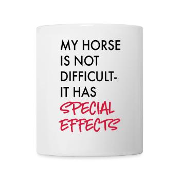 Cheval - Mug blanc - blanc - Devant