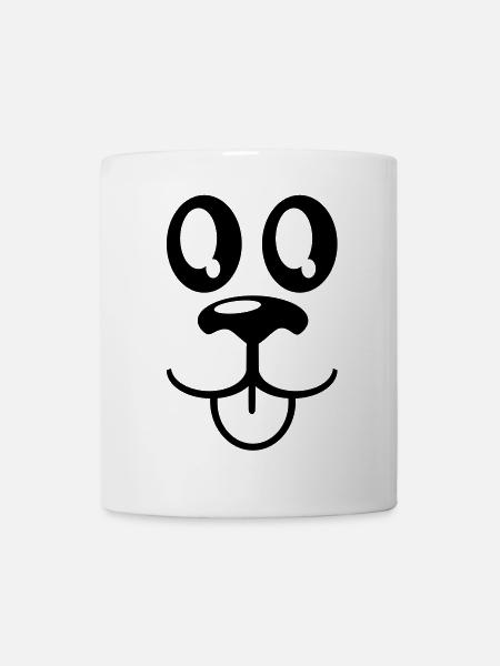 tiergesicht - Tasse - Weiß