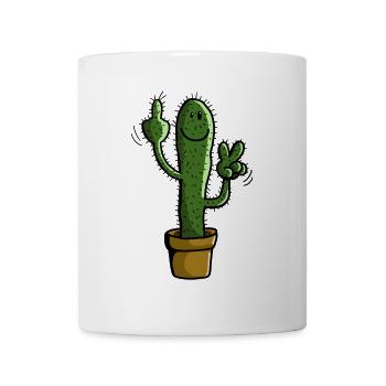 cactus épineux - plante - BD - Cadeau - Mug blanc - blanc - Devant