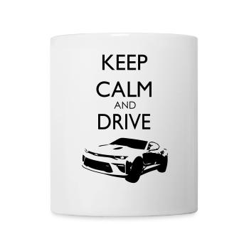 Keep Calm and Drive Camaro - Tasse - Weiß - Vorne