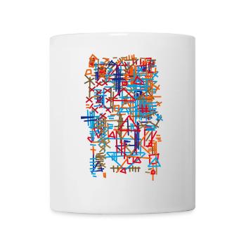Carpet Abstract / Pattern - Bauhaus - Mug - white - Front