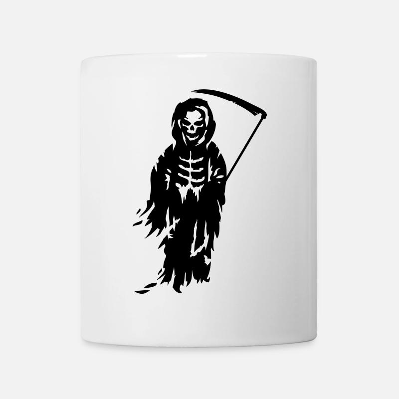 Ein Sensenmann -Der Tod mit einer Sense - Tasse - Weiß