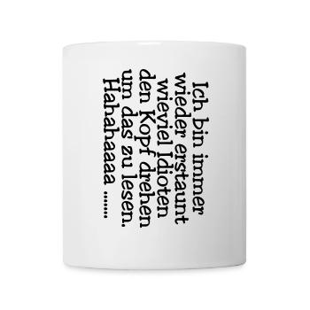 Head spin - idiots - Mug - white - Front
