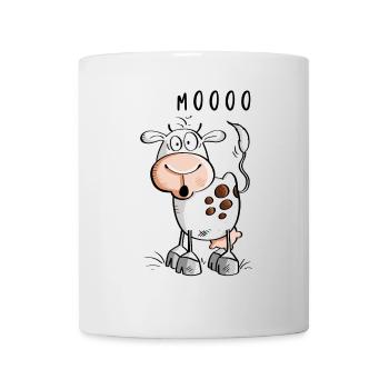 Mooo cow cartoon - cows - Mug - white - Front