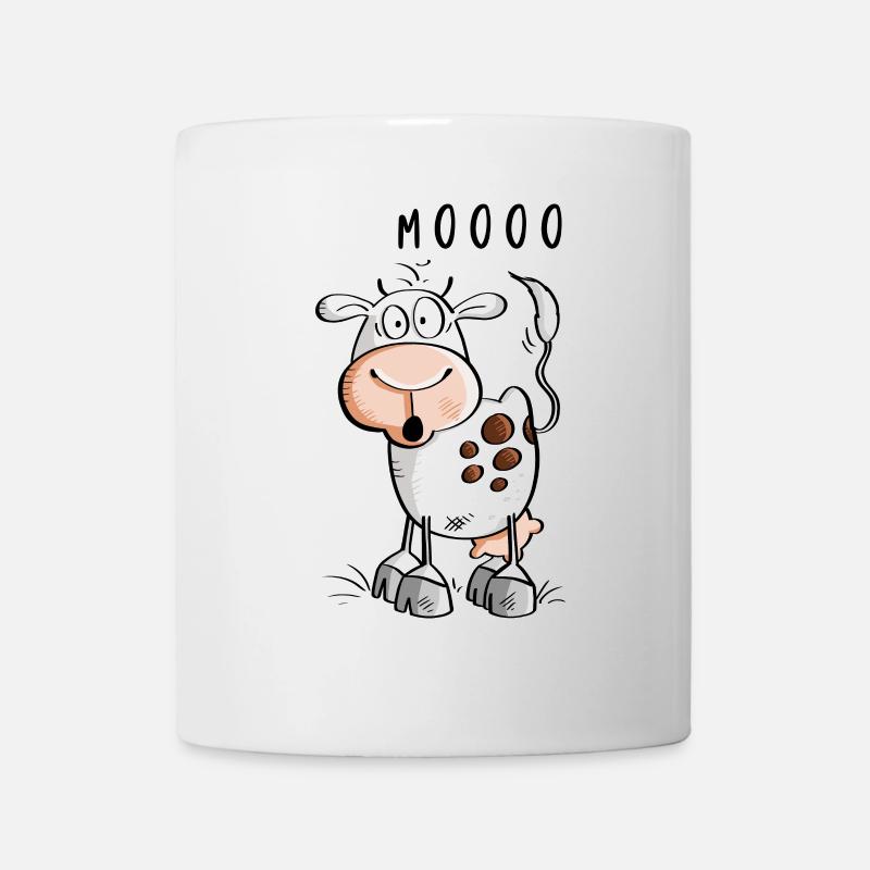 Mooo cow cartoon - cows - Mug - white
