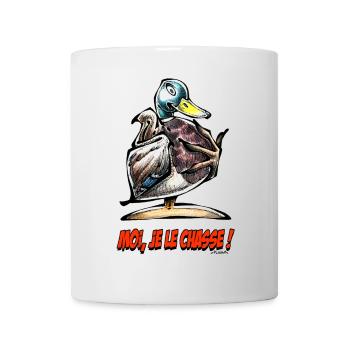 Le Canard Colvert, Moi Je Le Chasse! - Mug - white - Front
