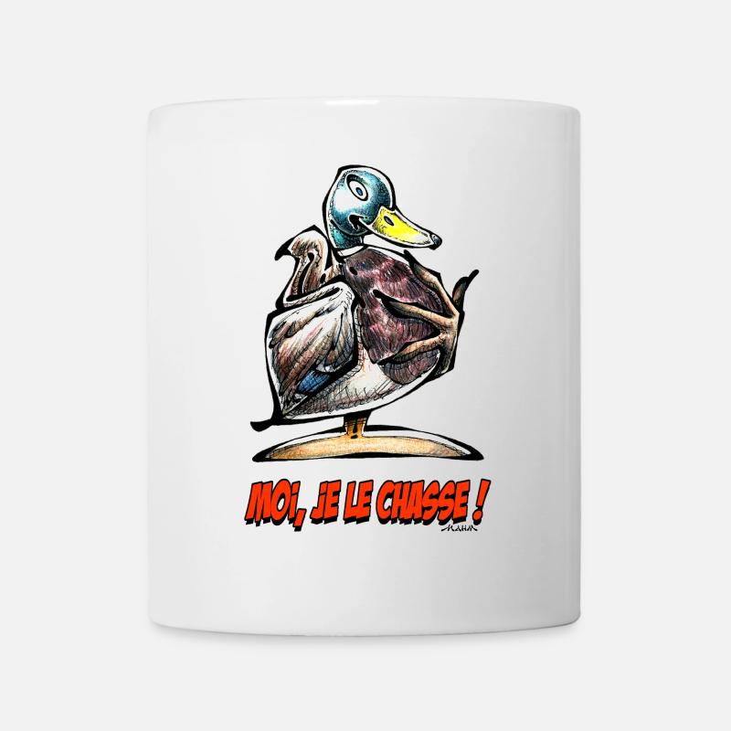 Le Canard Colvert, Moi Je Le Chasse! - Mug - white