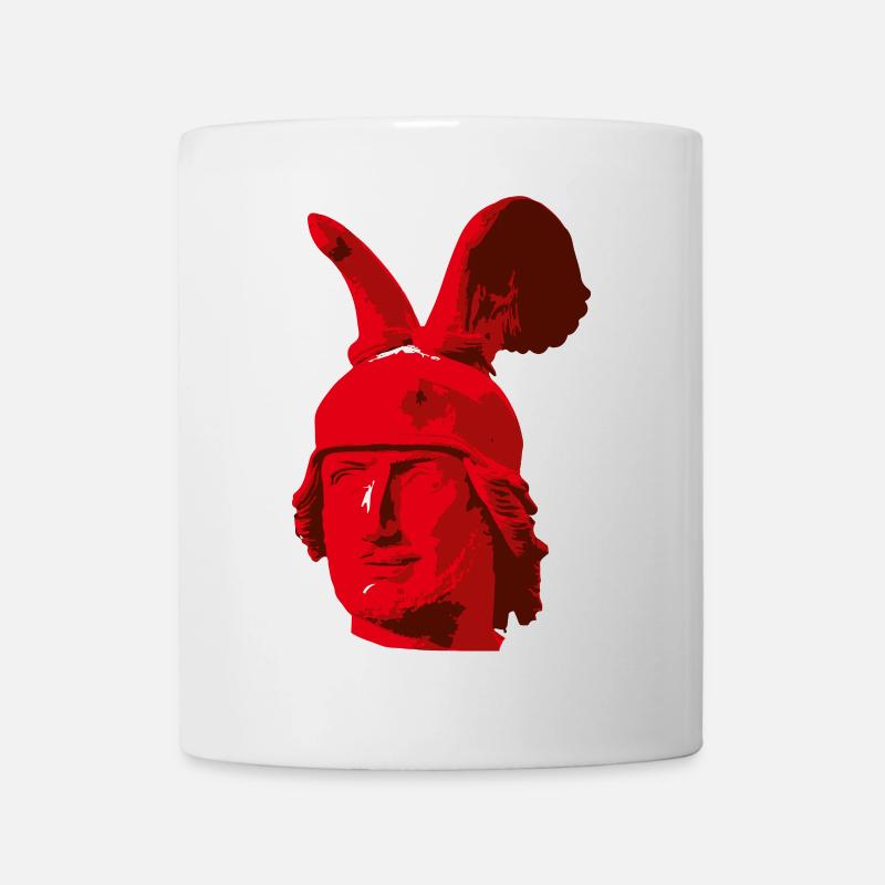 Kopf des Hermannsdenkmals - Tasse - Weiß
