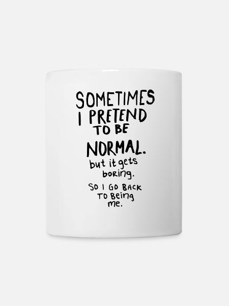 Awesome - Normal is Boring - Tasse - Weiß