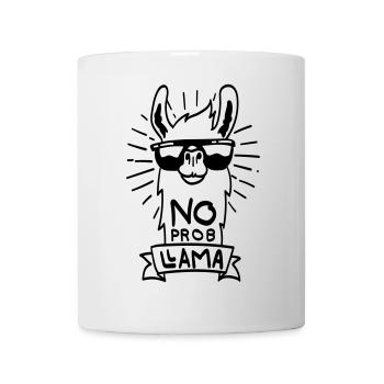 No ProbLlama - cool lama gift - Mug - white - Front