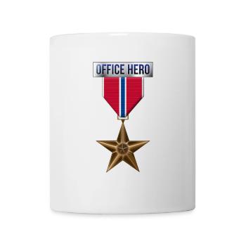 Medal Bronze Star Office Hero Funny Military Ar - Mug - white - Front