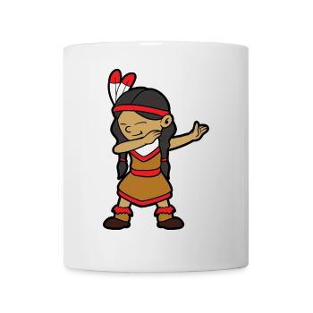 Dabbing Dab Danse Fille indienne Fille indienne - Mug blanc - blanc - Devant