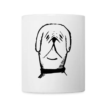chien cool 7 noir - Mug blanc - blanc - Devant