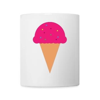Eis - Tasse - Weiß - Vorne