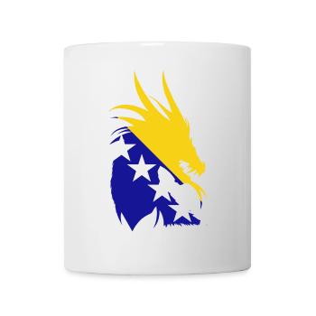 Bosnien Herzogowina Drache Flagge - Tasse - Weiß - Vorne