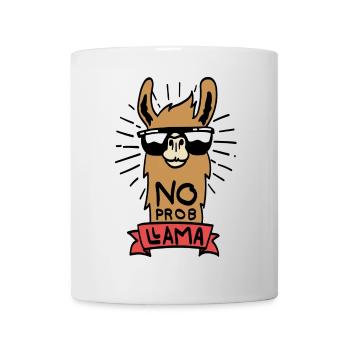 No ProbLlama - cool llama gift - Mug - white - Front
