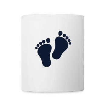 Füße - Tasse - Weiß - Vorne
