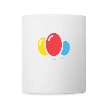 Luftballons - Tasse - Weiß - Vorne