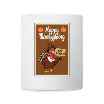 Thanksgiving turkey turkey thanksgiving - Mug - white - Front
