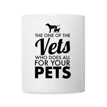 Veterinarian vet dog cat gift saying - Mug - white - Front