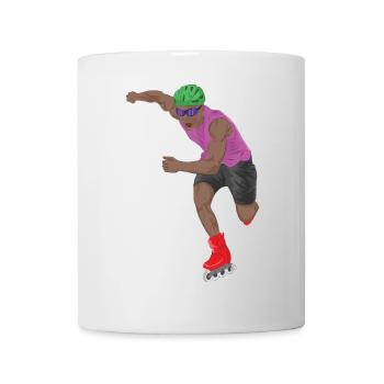 Skate Skating Roller Skating Inline Skates Sport - Mug - white - Front
