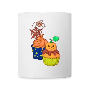 Gâteau au muffin Halloween - Mug blanc - blanc - Devant