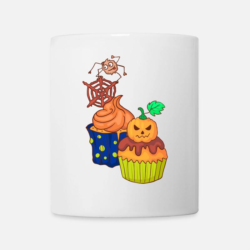 Halloween cupcake muffin cake baking sweets - Mug - white