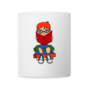 Erster Schultag - Liebe Bücher Liebe Lesen - Tasse - Weiß - Vorne
