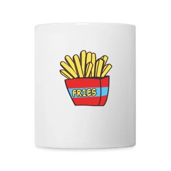 Pommes Frites - Tasse - Weiß - Vorne